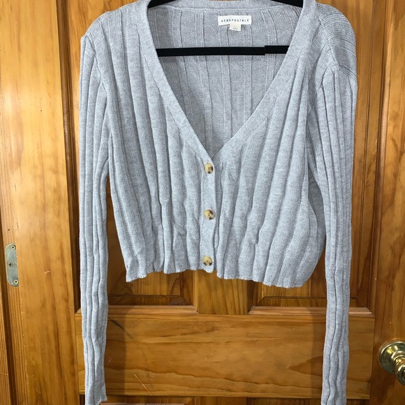 Aeropostale Sweaters - AEROPOSTALE | Ribbed Button Up Cardigan